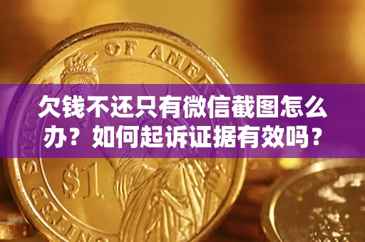 武汉欠钱不还只有微信截图怎么办？如何起诉证据有效吗？