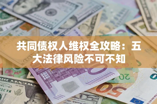 武汉共同债权人维权全攻略：五大法律风险不可不知