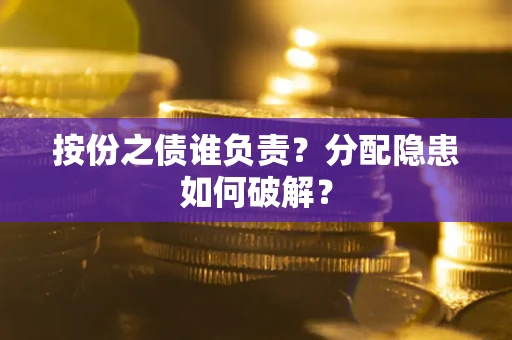 武汉按份之债谁负责？分配隐患如何破解？