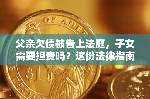 武汉父亲欠债被告上法庭，子女需要担责吗？这份法律指南必须看完