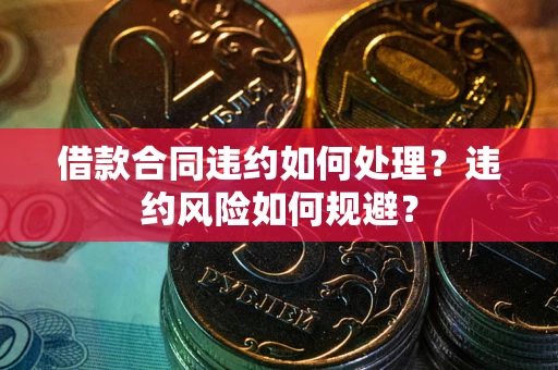 武汉借款合同违约如何处理？违约风险如何规避？
