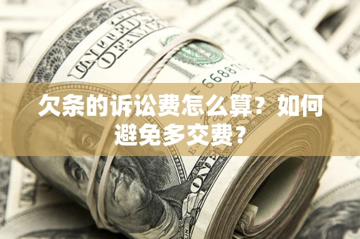 武汉欠条的诉讼费怎么算？如何避免多交费？