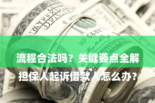 武汉

担保人起诉借款人怎么办？流程合法吗？关键要点全解析