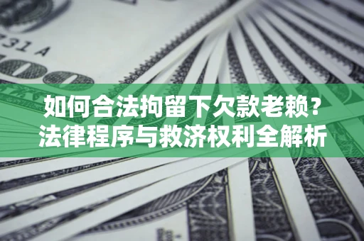 武汉如何合法拘留下欠款老赖？法律程序与救济权利全解析