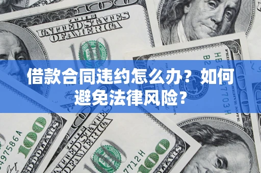 武汉借款合同违约怎么办？如何避免法律风险？