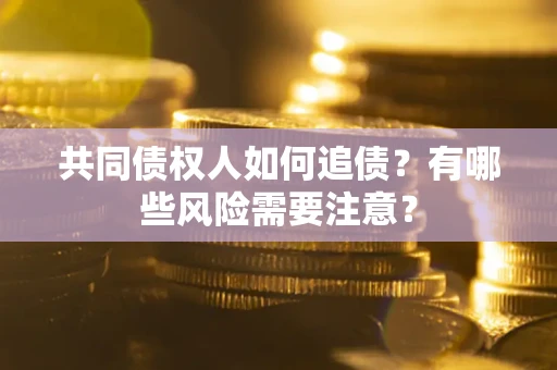 武汉共同债权人如何追债？有哪些风险需要注意？