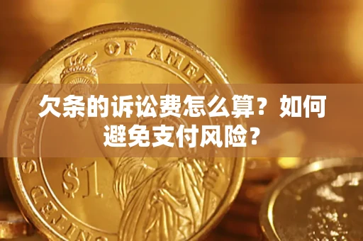 武汉欠条的诉讼费怎么算？如何避免支付风险？