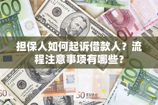 武汉担保人如何起诉借款人？流程注意事项有哪些？