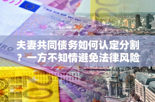 武汉夫妻共同债务如何认定分割？一方不知情避免法律风险必看！